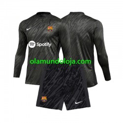 Camisola FC Barcelona Guarda-redes Criança Equipamento Terceiro 2024-2025 Manga Comprida